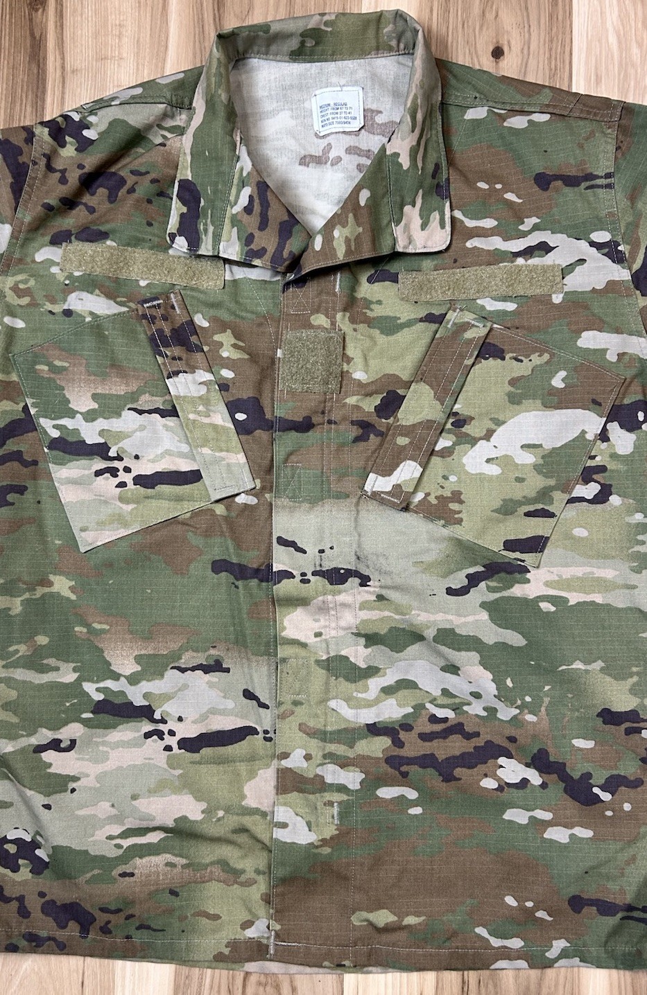 US Army Coat Men’s Medium OCP Camo IHWCU ACU Combat Uniform Insect Shield