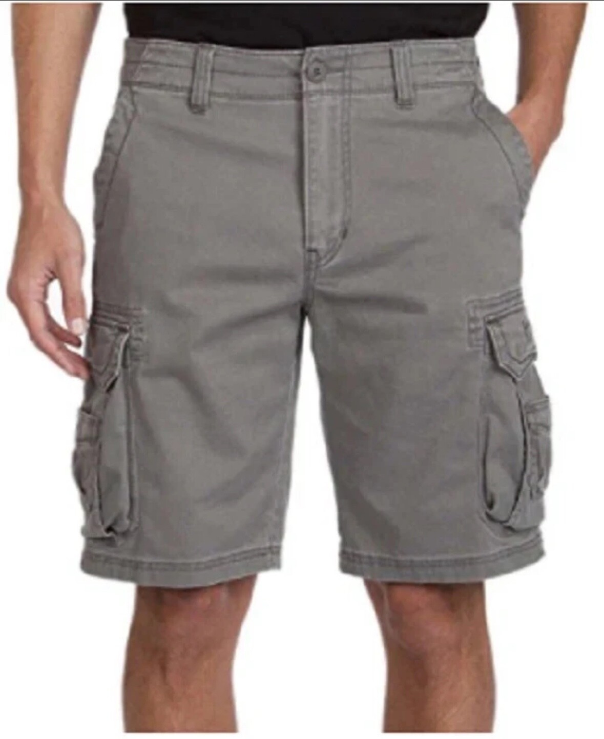 NEW Union Bay Mens Cargo Shorts With Pockets & Belt Loops Cotton-Blend