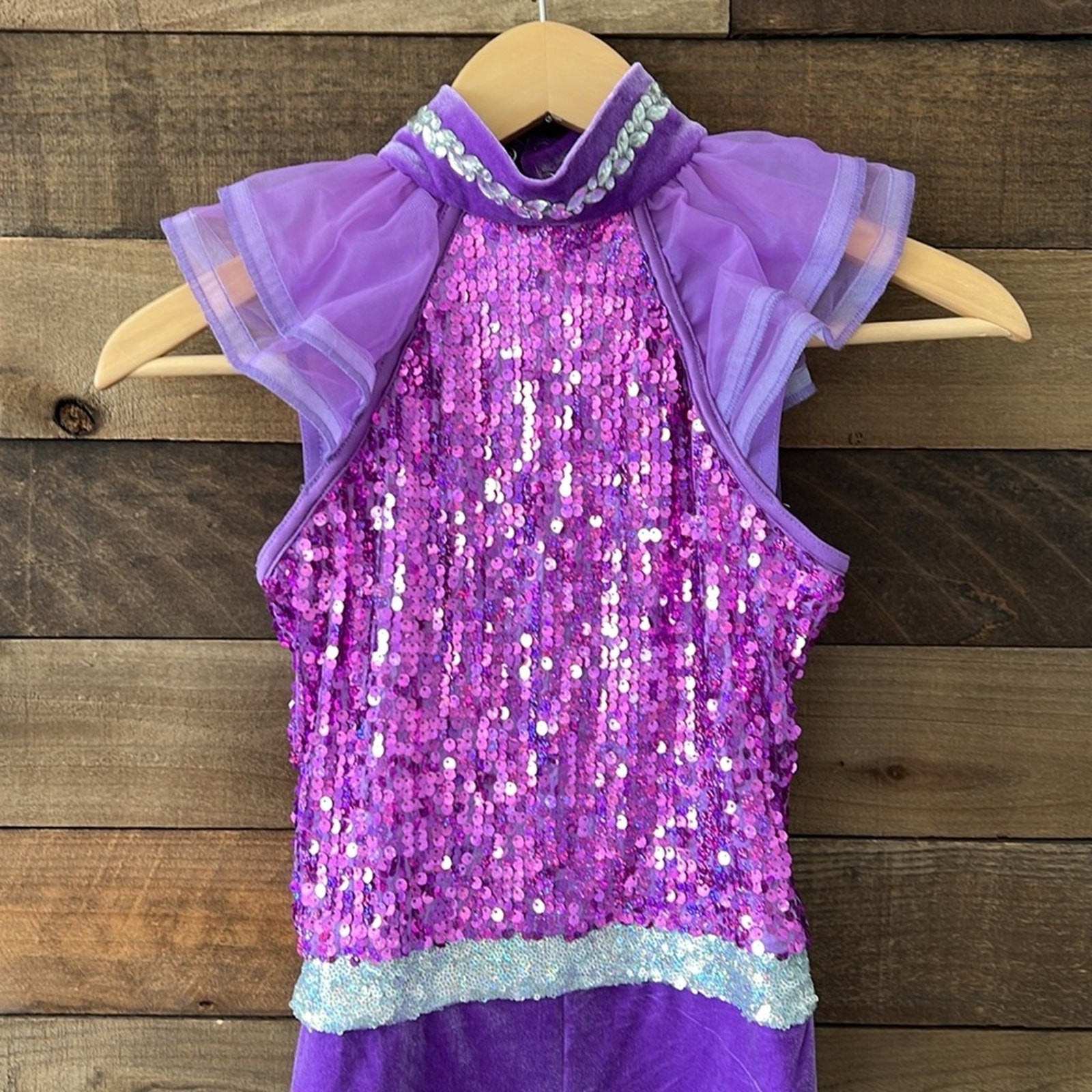 NWOT Weissman Women’s Celebrity Biketard Dance Costume in Purple