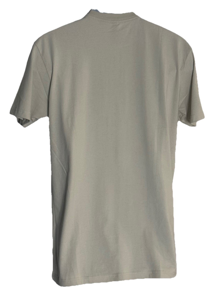 Next Level Apparel Skull American Flag Graphic T-Shirt Beige Men’s Medium Cotton