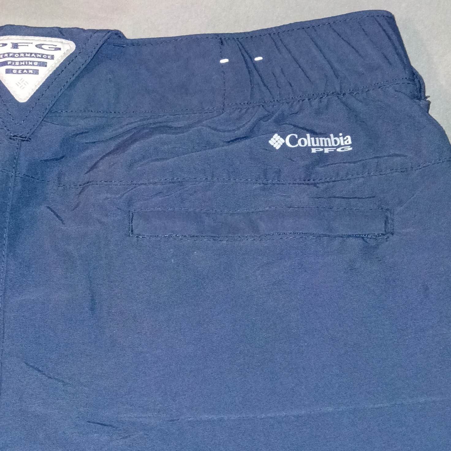 Columbia PFG Shorts Women’s Sz 6 Blue Nylon Stretch Camp Hiking 5.5” Inseam NEW