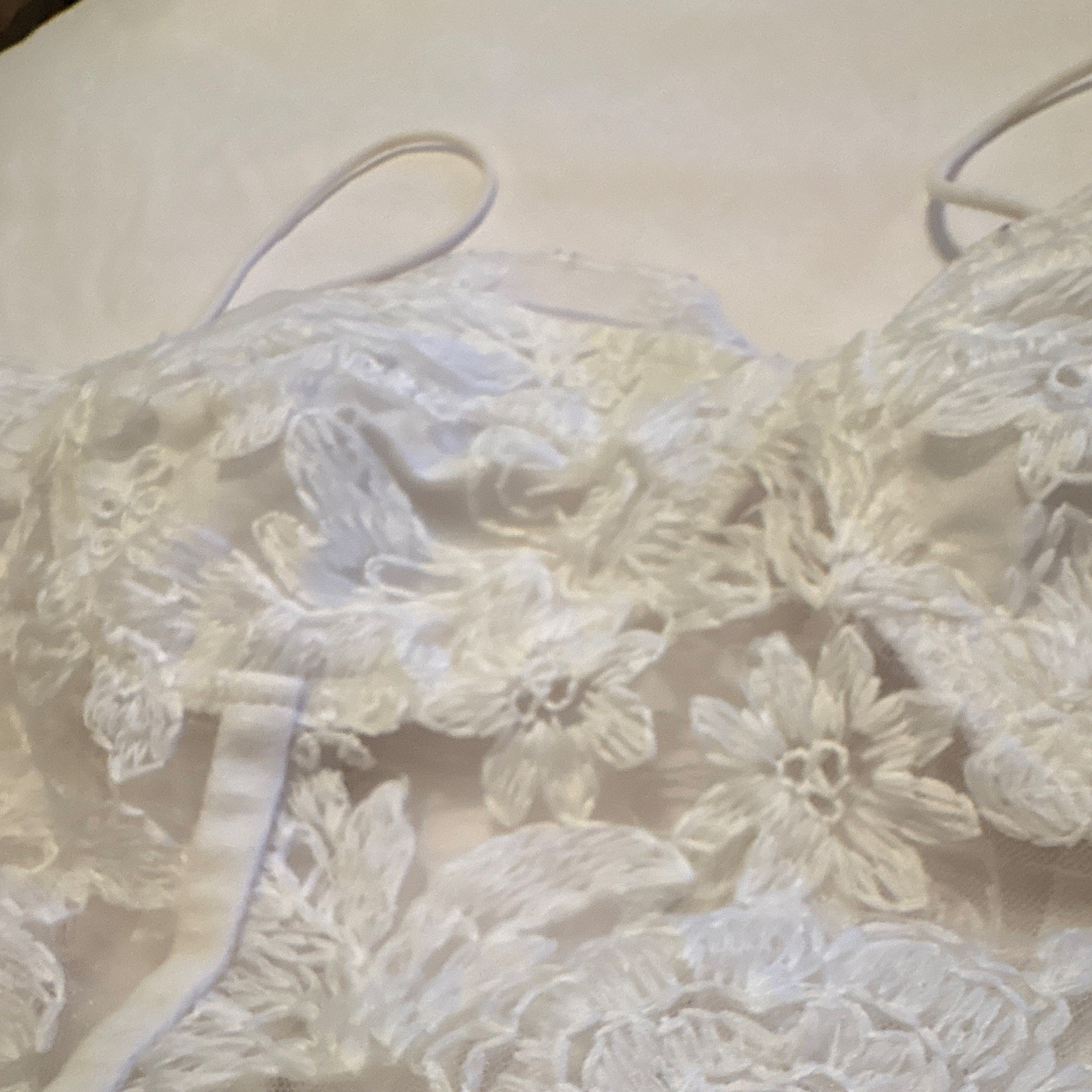 Copper Closet White Floral Lace Bustier Corset Top S B Underwire Boned