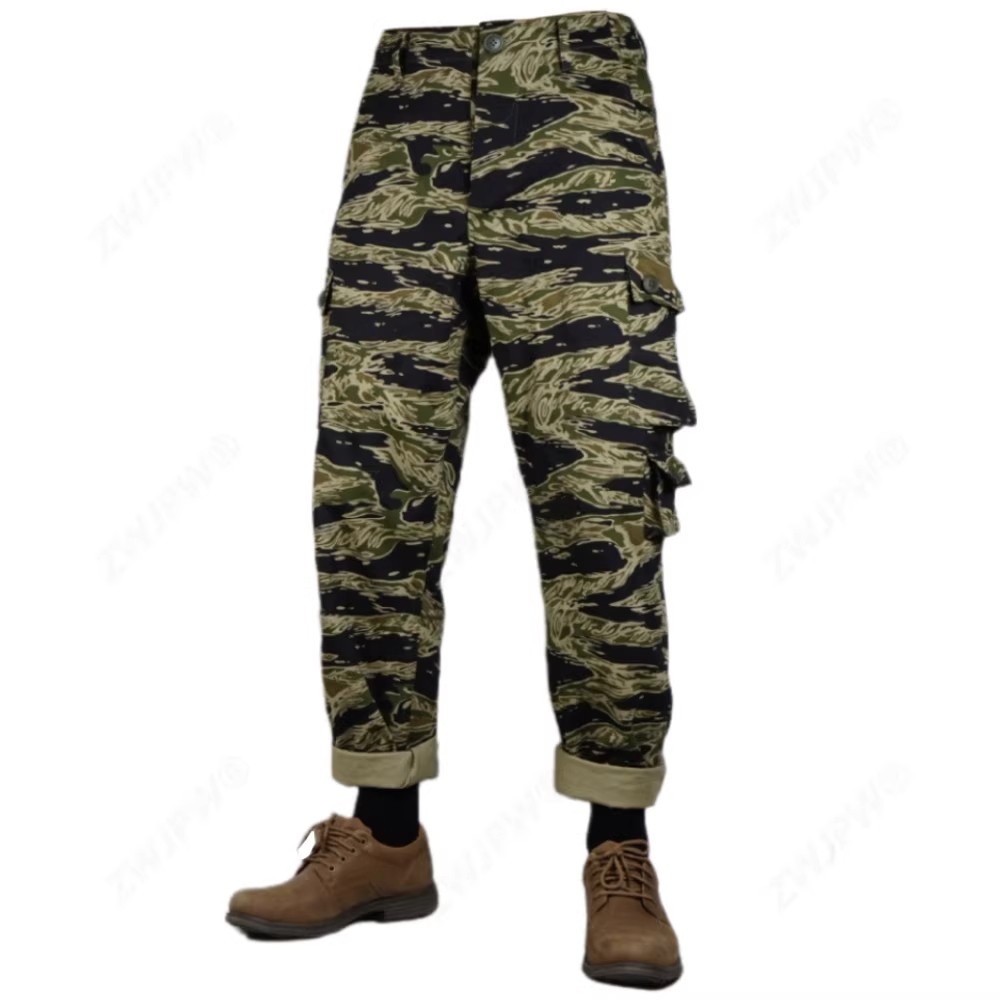 Vietnam War US Army Jacket Trousers Tiger Stripe Camo Combat Uniforms Top Pants