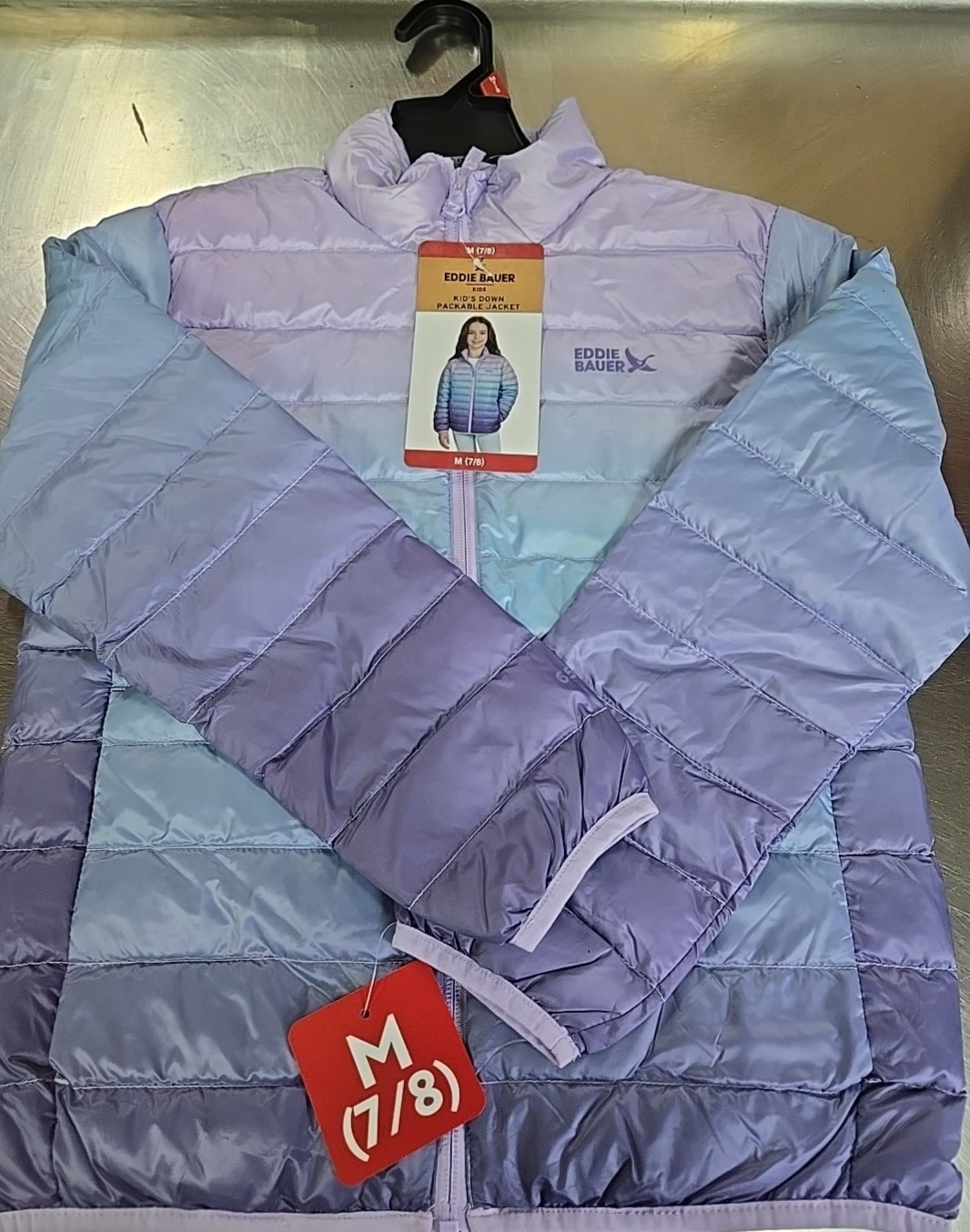 NWT: Girl’s Eddie Bauer Down Packable Jacket – 2 Colors/4 Sizes to Choose From!