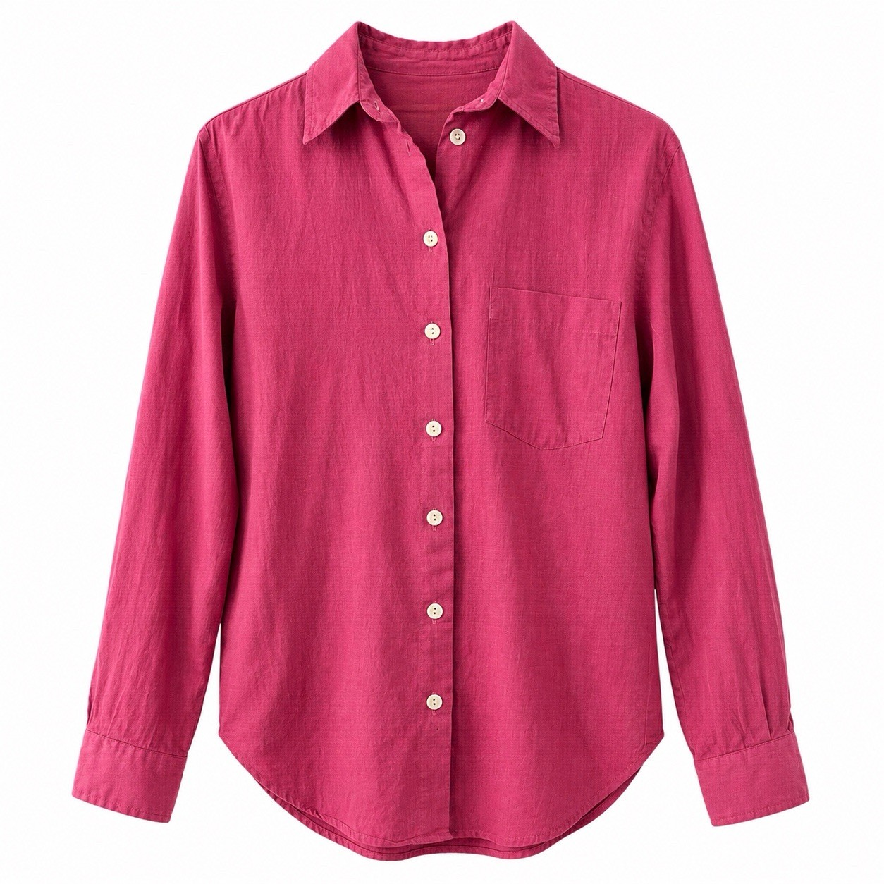 Talbots Women’s Size 4 Pink Button Up 100% Cotton Shirt