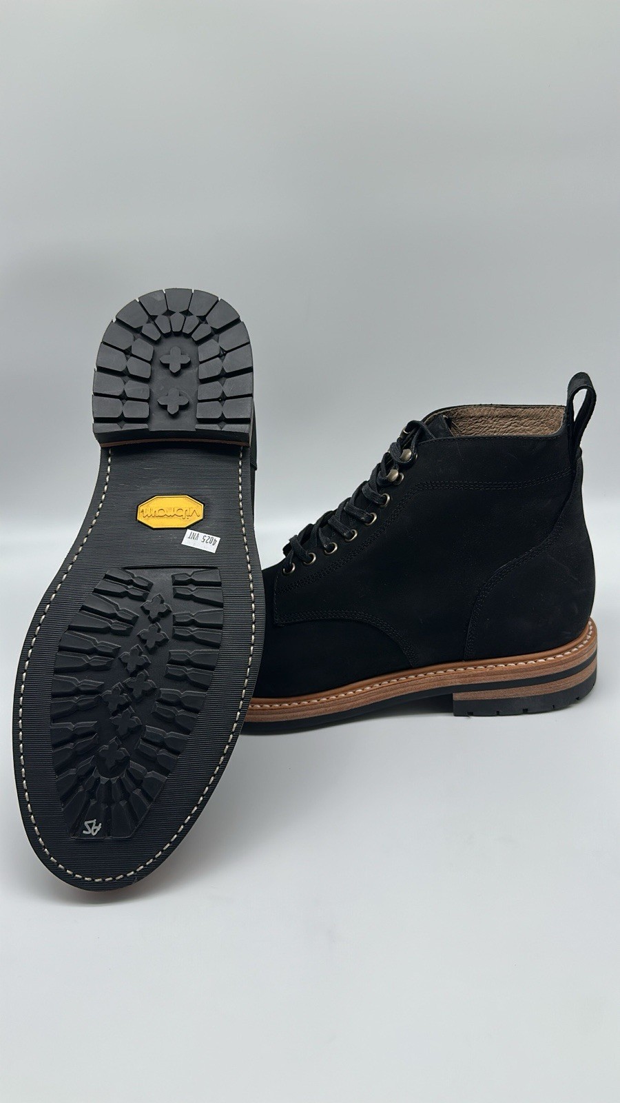 Taylor Stitch Cap Toe Moto Boot in Weatherproof Black Suede Men’s Size 12 D NEW