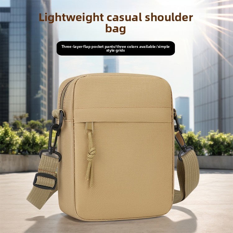 Men’s Canvas Crossbody Bag Mini Shoulder Messenger Bag Casual Travel Handbag
