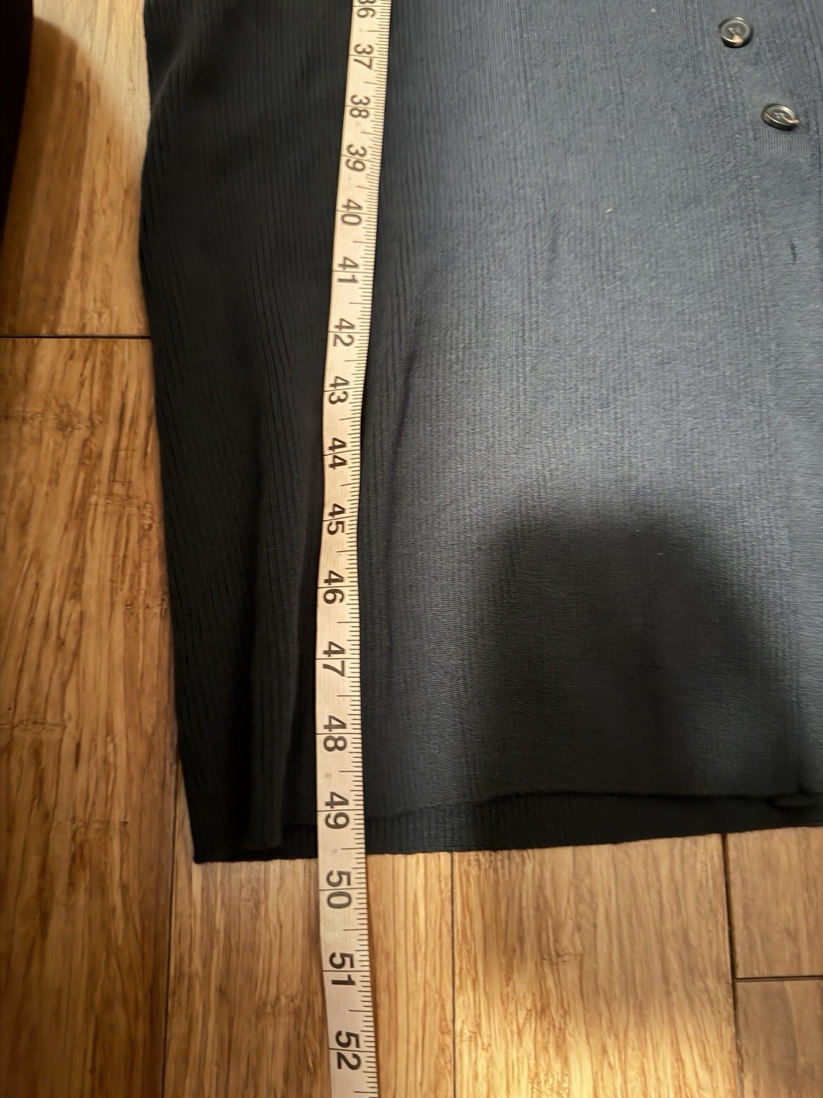 Ulla Johnson Morgan Dress Navy 100% Wool Size Large Long Sleeve Midi