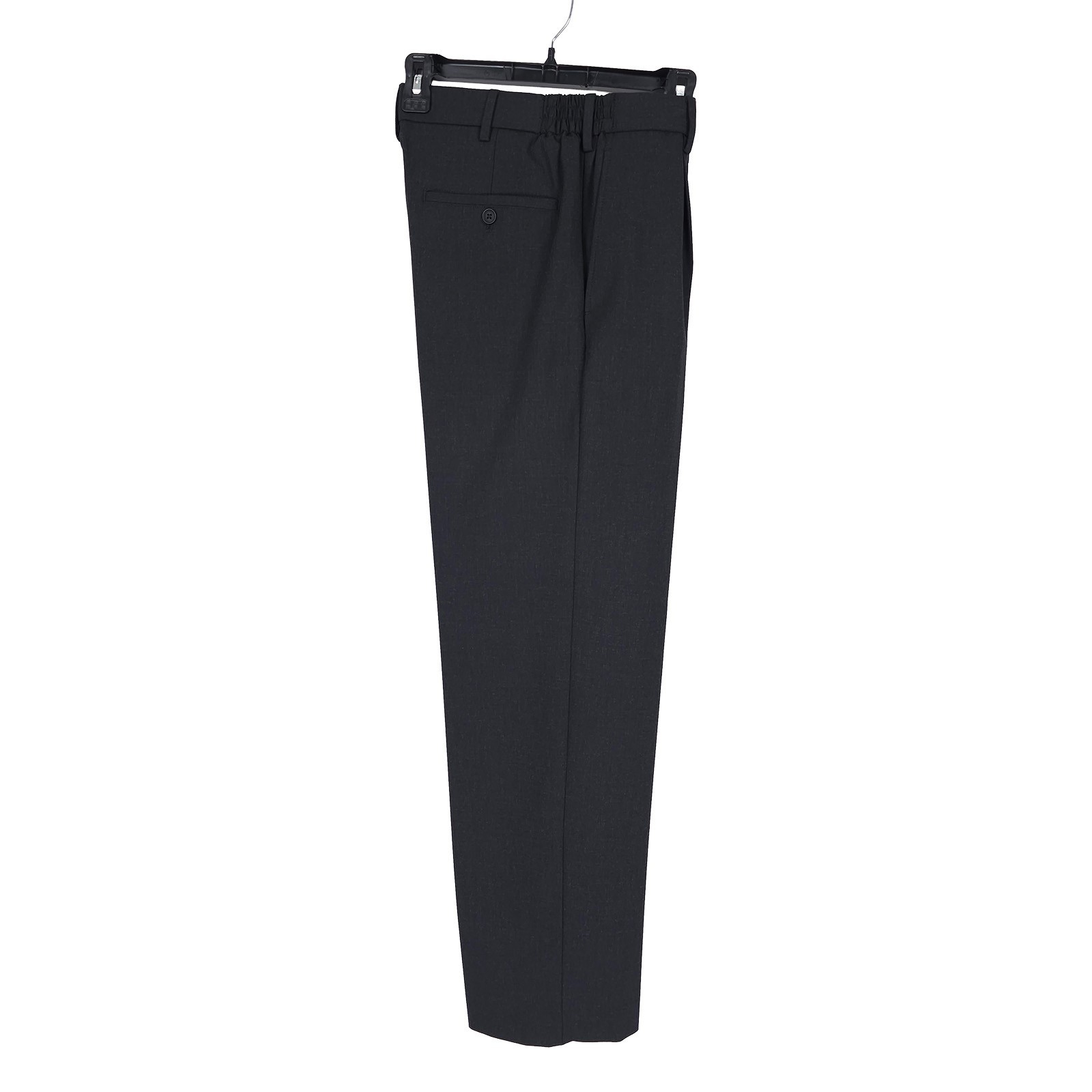Tommy Hilfiger Mens Relaxed Fit Dress Pants 34×32 Charcoal Grey Pleated Stretch