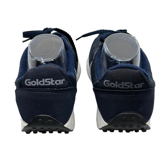 Goldstar Shoes Men’s 7 US 6 UK Vintage Sneakers Retro Blue Leather Rubber Spikes