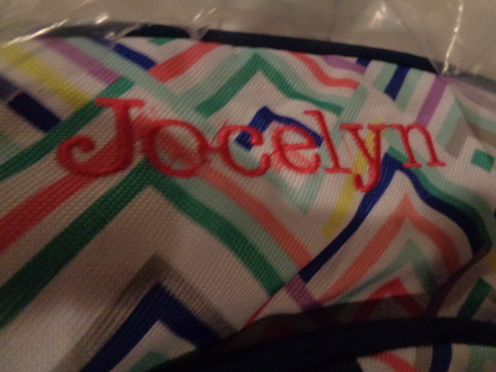 Pottery Barn Teen Gear Up Zig Zag multi chevron Backpack mono Jocelyn New