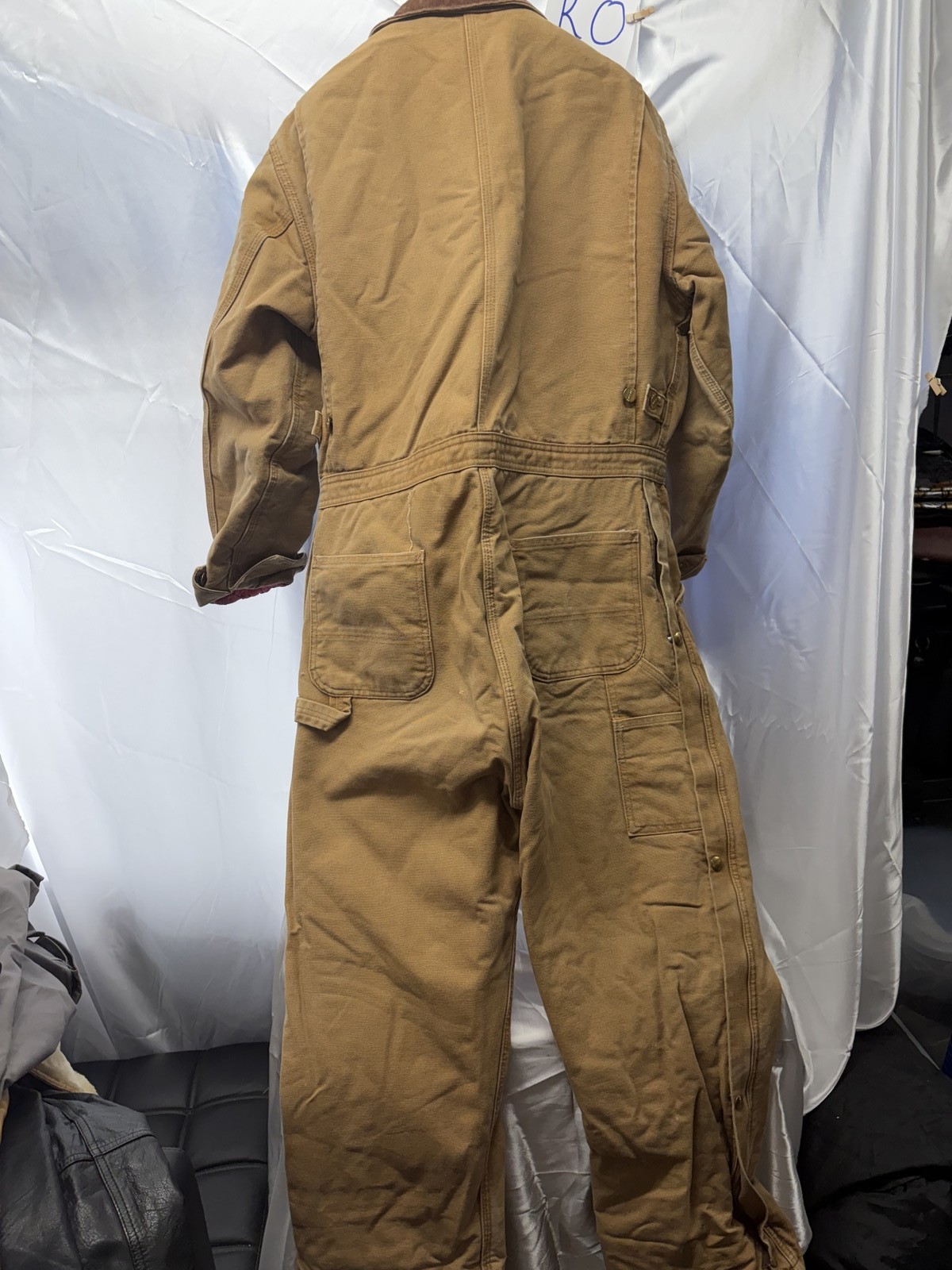 Carhartt Work Overall Brown Quilted Lined Men’s Size 42×42 R0