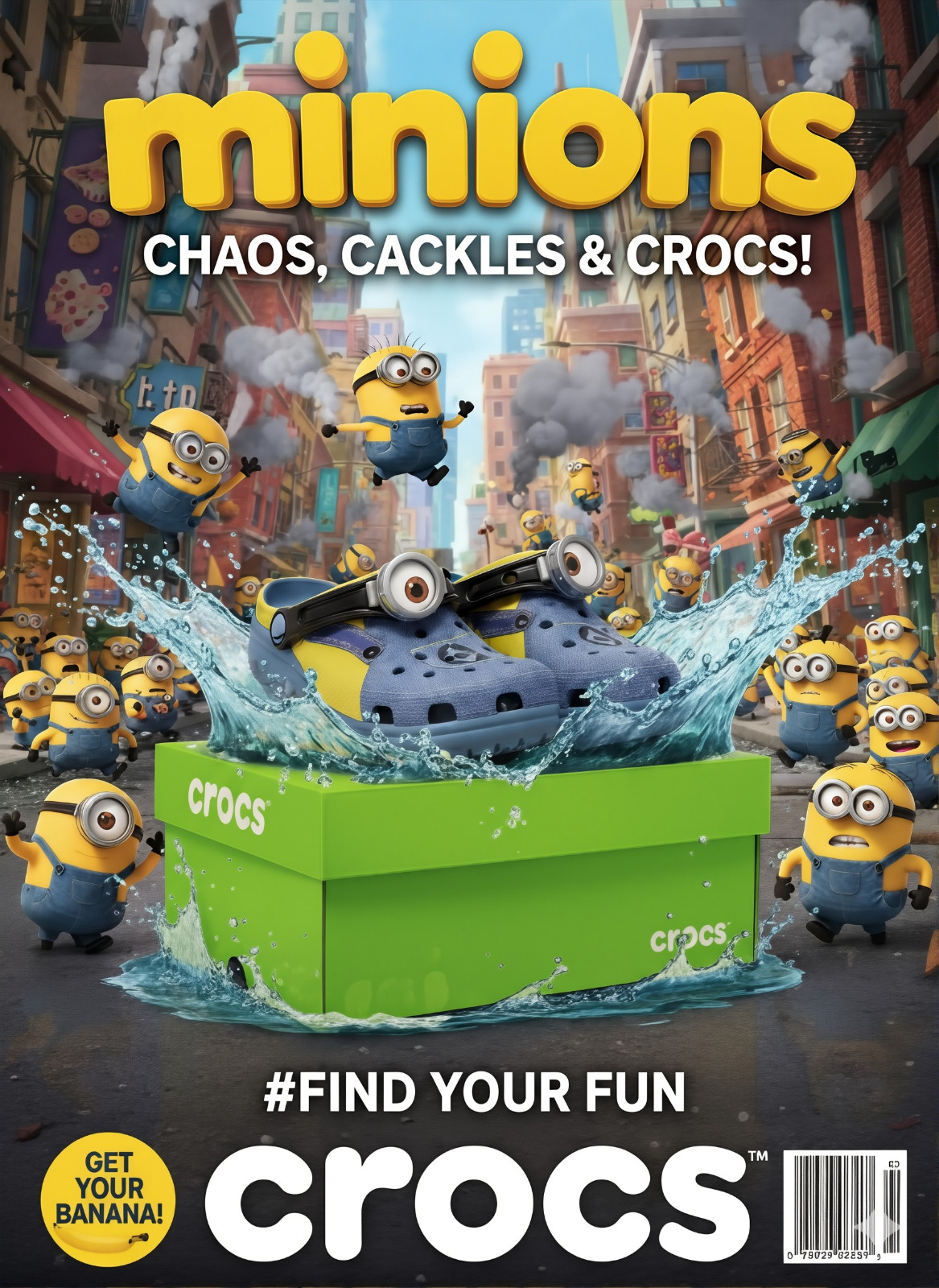 ✅Original Minions Crocs for Kids & Adults | Fun & Comfortable Unisex Sandals 🎁