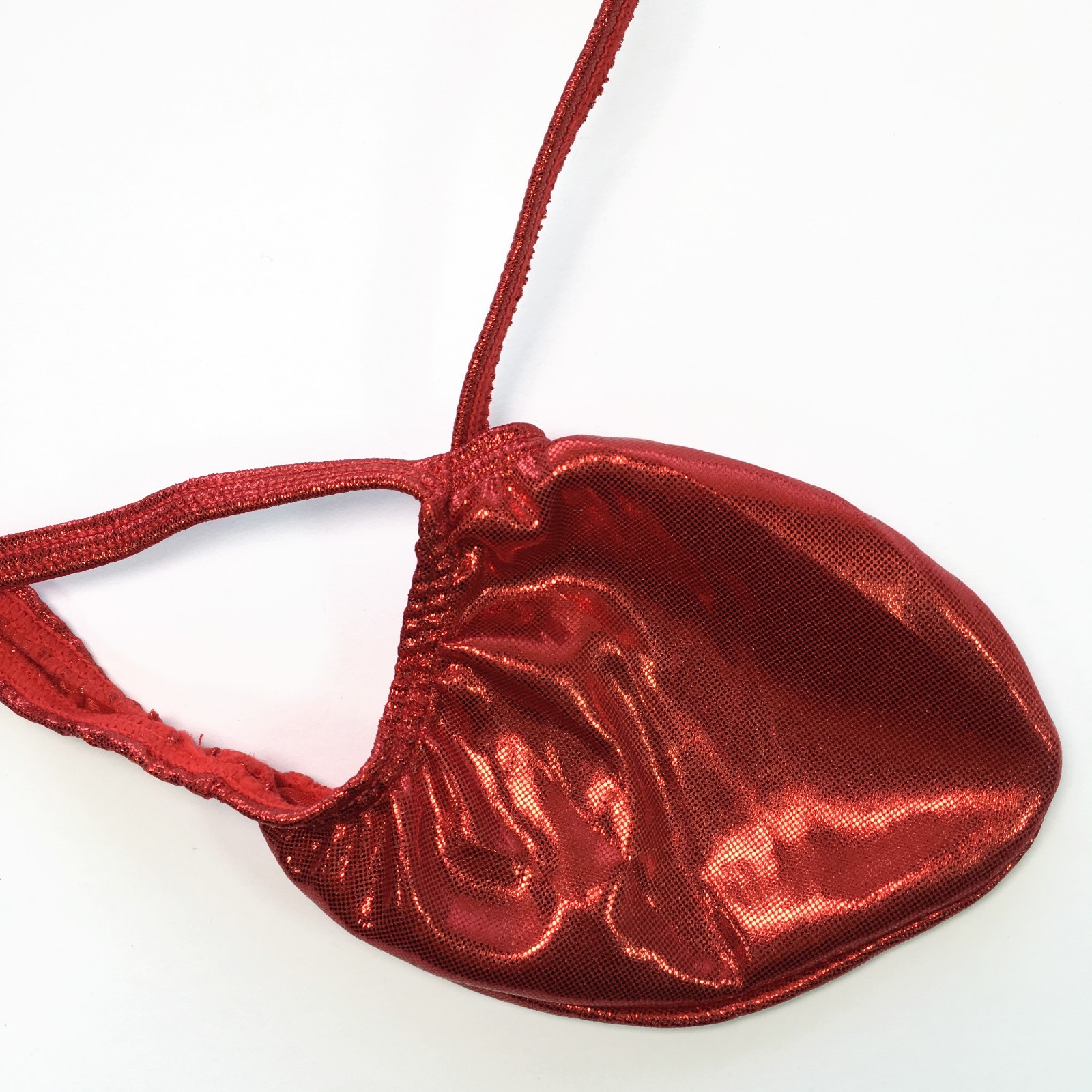 K403 G Sexy Mens Grape Smugglers Pouch String Thong Foiled Metallic Shiny