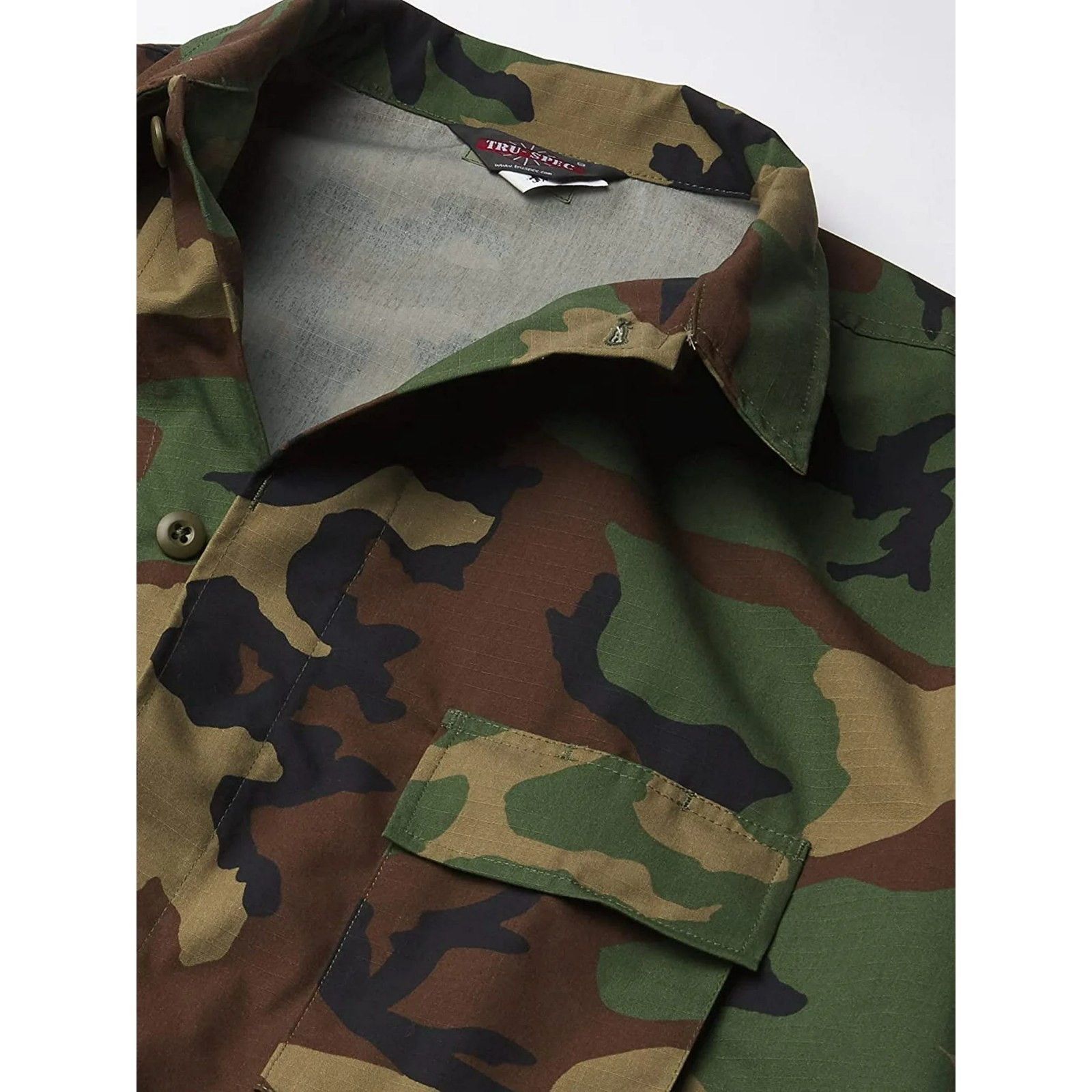 TRU-SPEC Woodland Classic BDU Shirt NYCO M81 MilSpec Coat 1270
