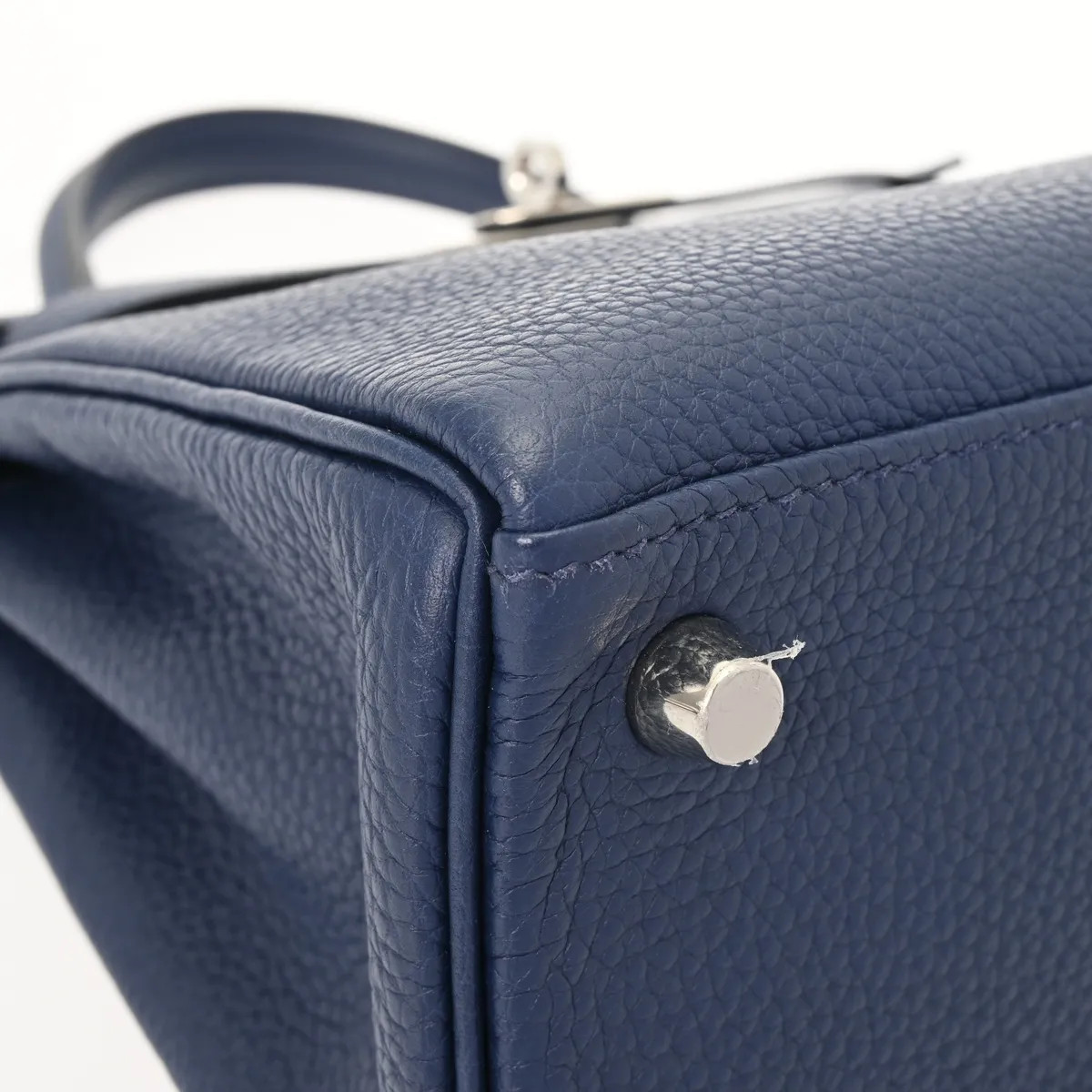 Hermes Kelly Handbag Togo Leather Blue #WB3922