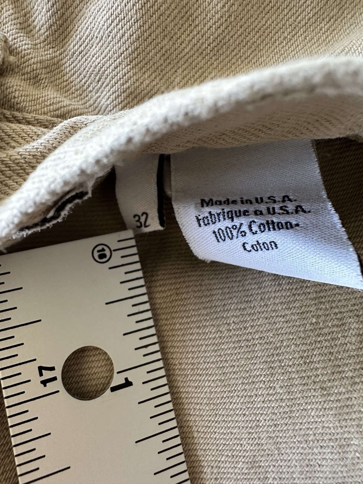 Vintage Calvin Klein Jeans Men’s 32 Tan Made in USA Easy Fit Y2K 90s Denim