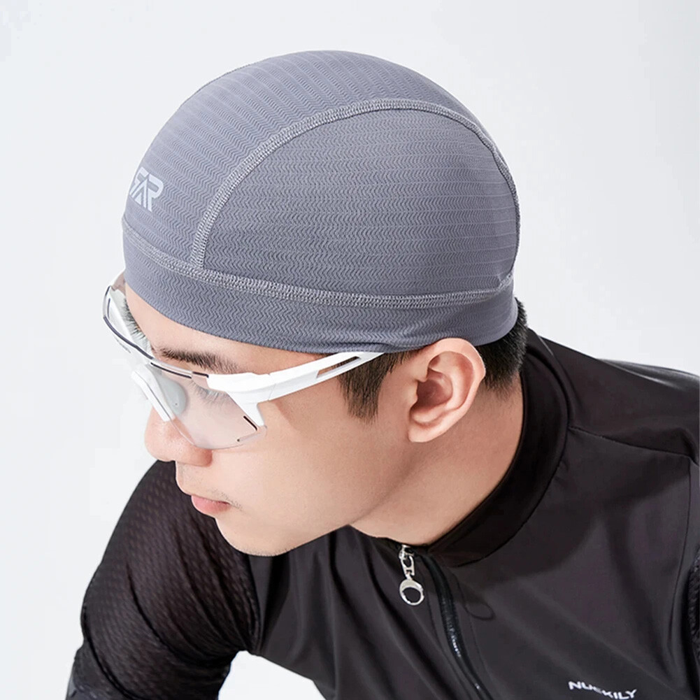 1/2 Sweat Wicking Skull Cap Cooling Helmet Liner Beanie Hats for Cycling Workout