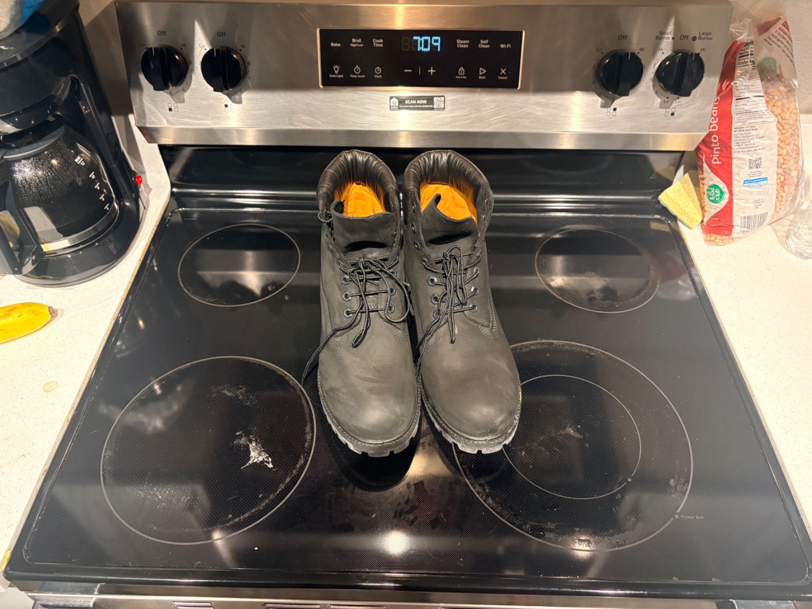 Timberland boots black size 10