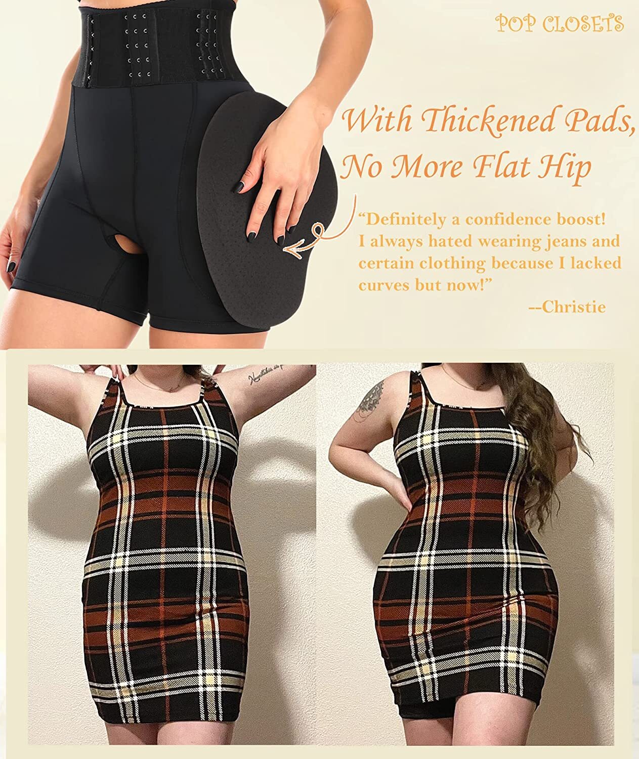 Women Butt Lift Shorts Hip Enhancer Crossdresser Shapewear Fake Ass Panties Pads