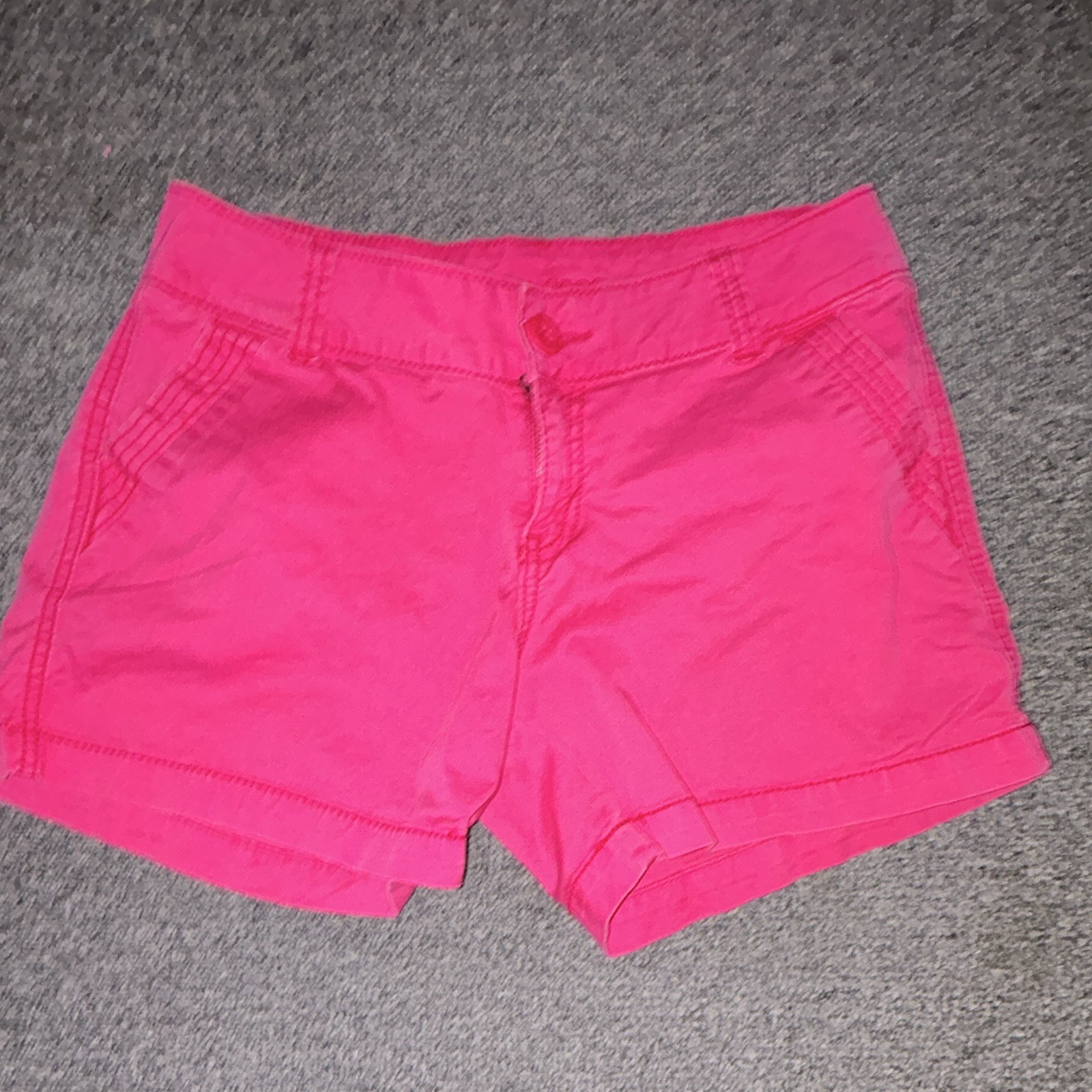 Maurices Girls Pink Chino Shorts 5/6 Cotton/Spandex Twill Pockets