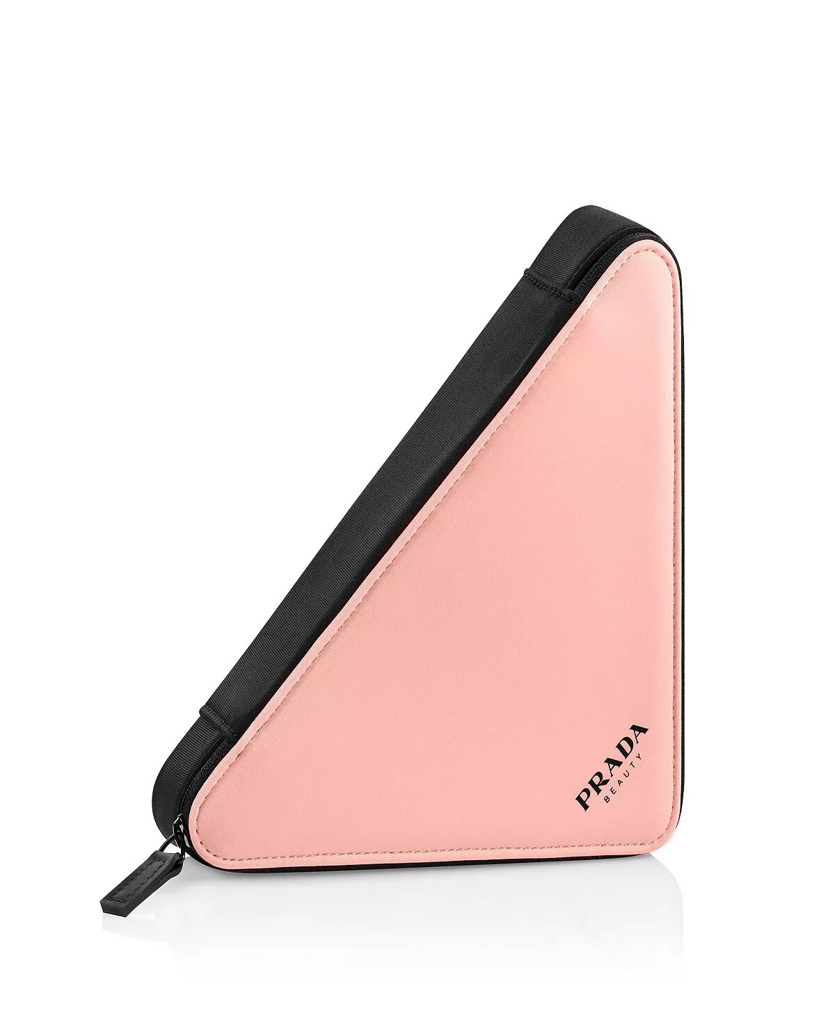 Prada Triangle Clutch Bag Cosmetic Pouch Pink & Black NWT