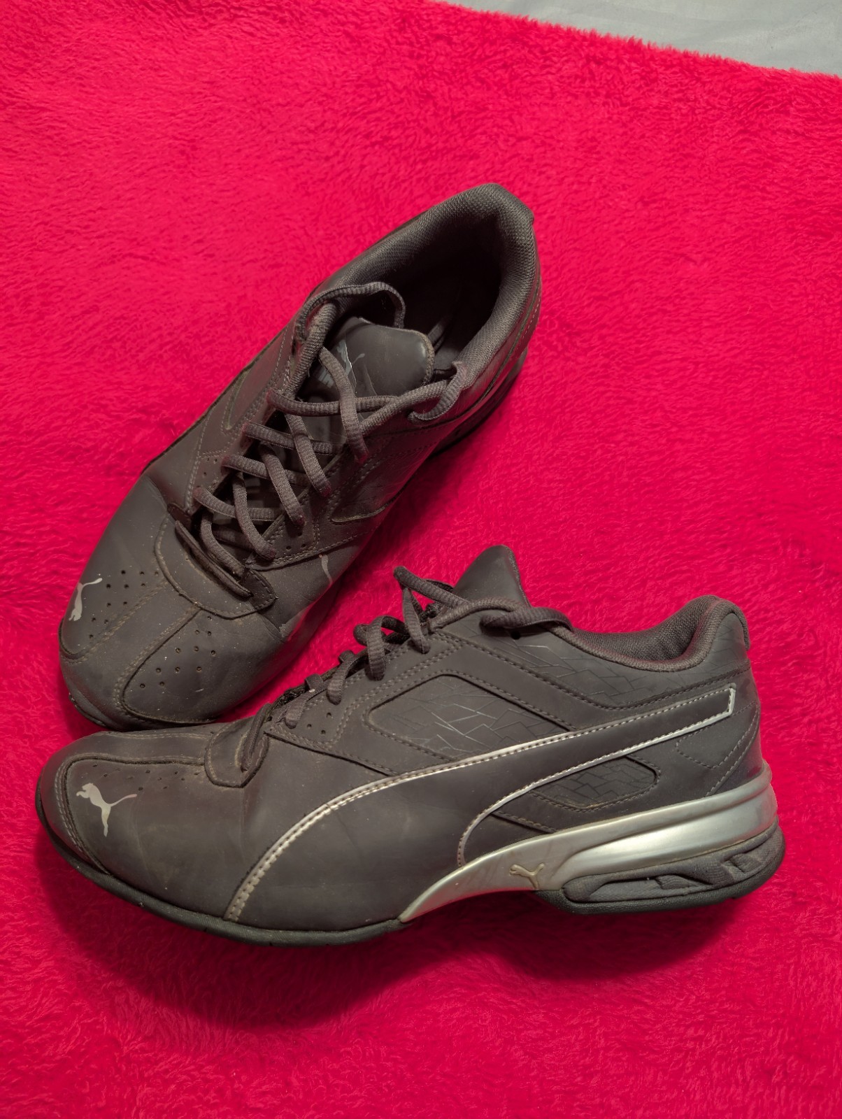 PUMA Tazon 6 Fracture FM Men’s Shoes Size 9 Black Gray Silver Training 189875-02