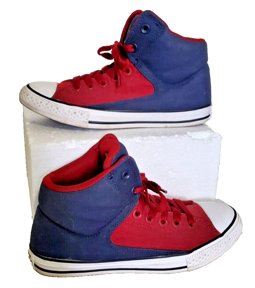 CONVERSE ALL STAR NAVY/MAROON SNEAKERS YOUTH SIZE 5 #654277F