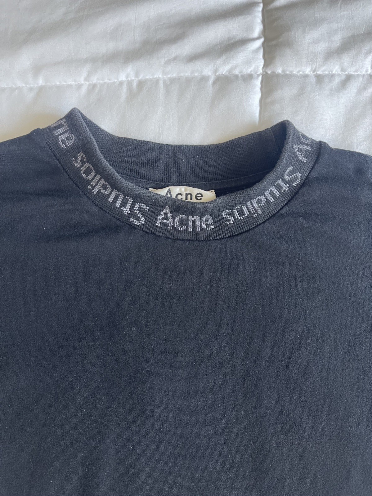Acne Studios Navid S/S T-Shirt Men XL Black Short-Sleeve Designer Minimalist