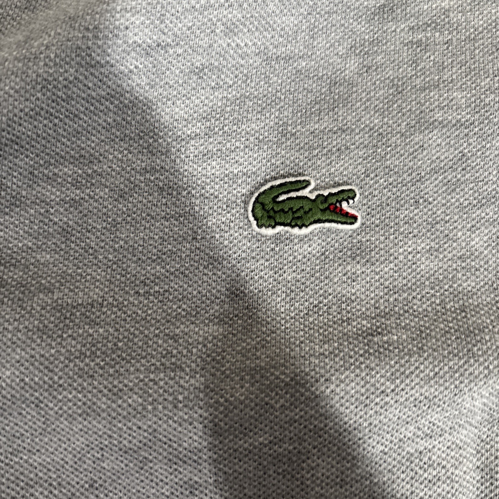 Lacoste Polo Shirt Men’s Size Medium (6) Classic Fit Light Gray Short Sleeve