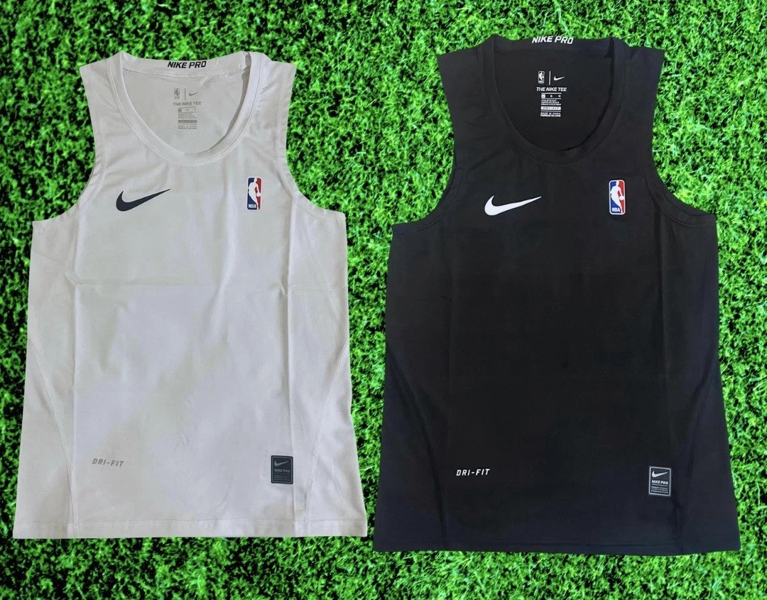 NIKE PRO NBA Compression Tank – White and Black (M-4XL)