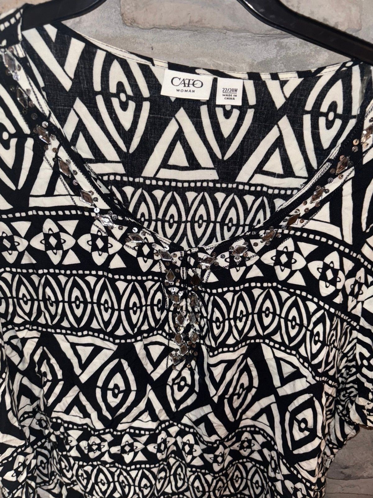 Cato 22/24W Blouse! EUC 2X