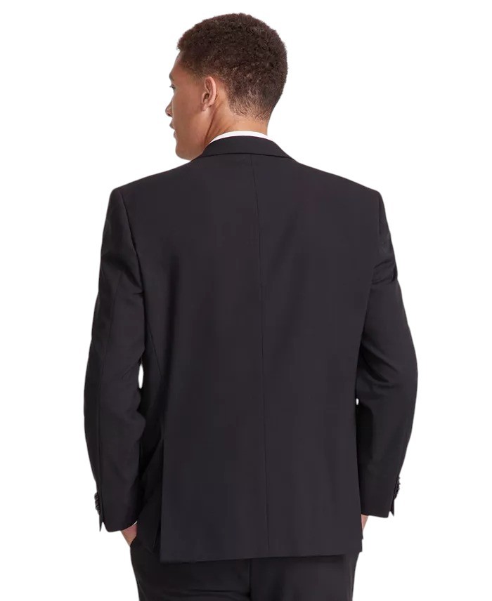 Perry Ellis Portfolio Mens Modern fit 2 Piece Suit 40 R Pants 33 / 32 Black