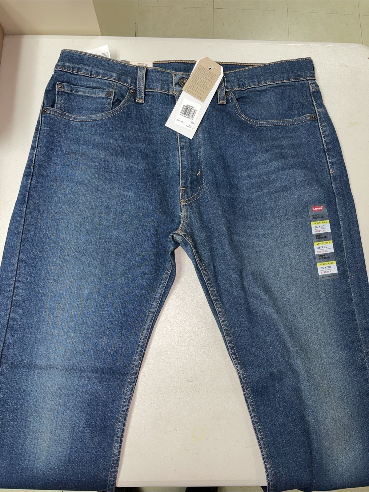 Levi’s Mens 511 Flex Eco Performance Stretch Slim Fit Blue Jean 36×30 NWT 4