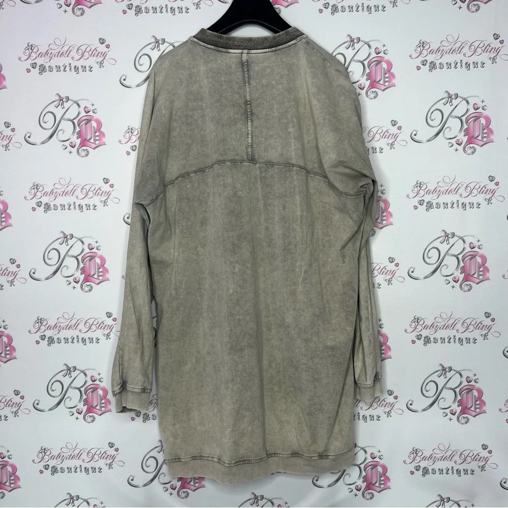 Sandwhich_ cardigan sparkly distressed soft sweater glitter beige taupe cream