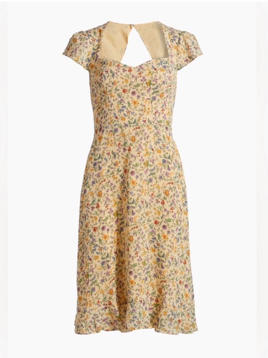 Reformation Rosi Midi Dress In Yasmine, brand new, never worn, no flaws.