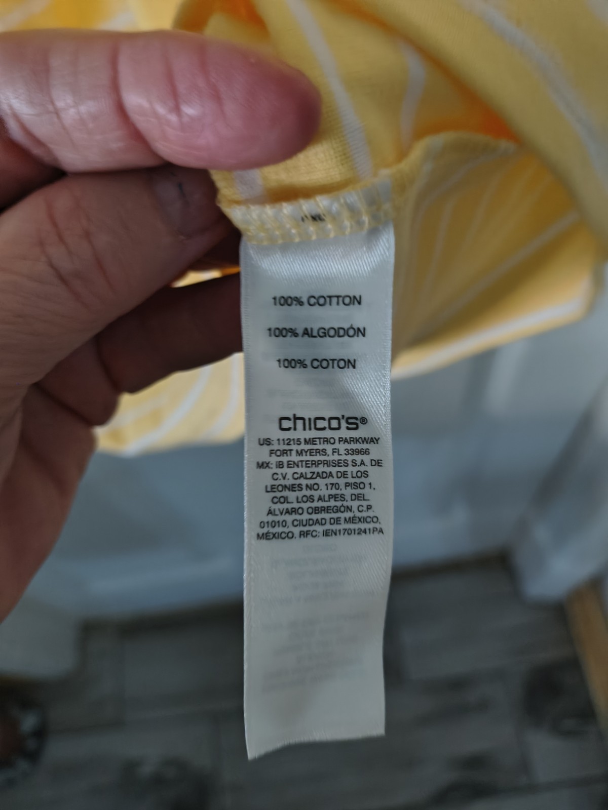 Chico’s NWT Top Size 3 P2P 22 LENGTH 28 Short Sleeve Boat Neck Yellow