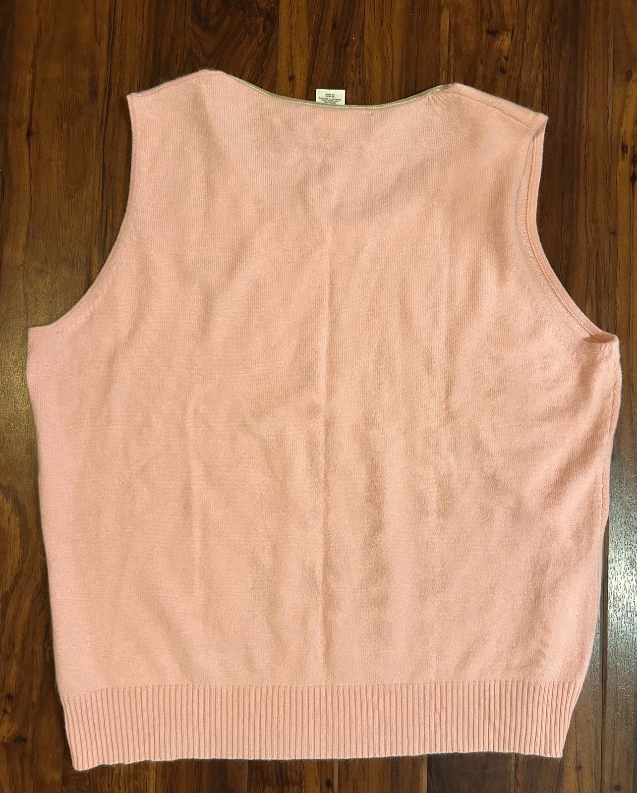 Jones New York Women’s Pink Beaded Twin Set Cardigan and Shell Size XL