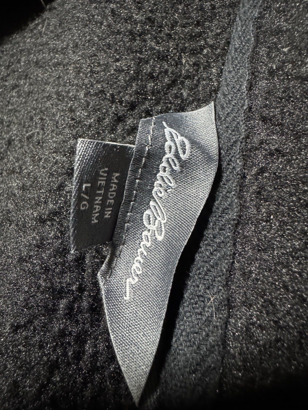 Eddie Bauer 1/4 Zip Black Grey Sweater Men’s L Pullover Long Sleeve Mock Neck
