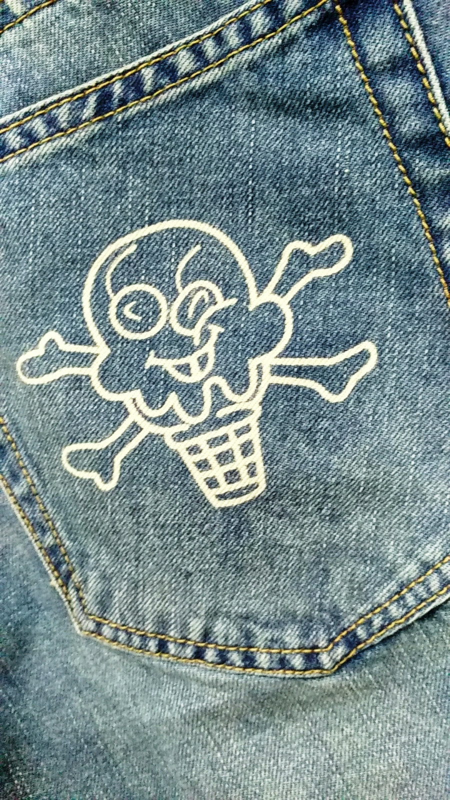 NWT BBC ICECREAM RUNNING DOG WASHED MEN’S CLASSIC JEAN SIZE 30/32/34/36/38/40/42