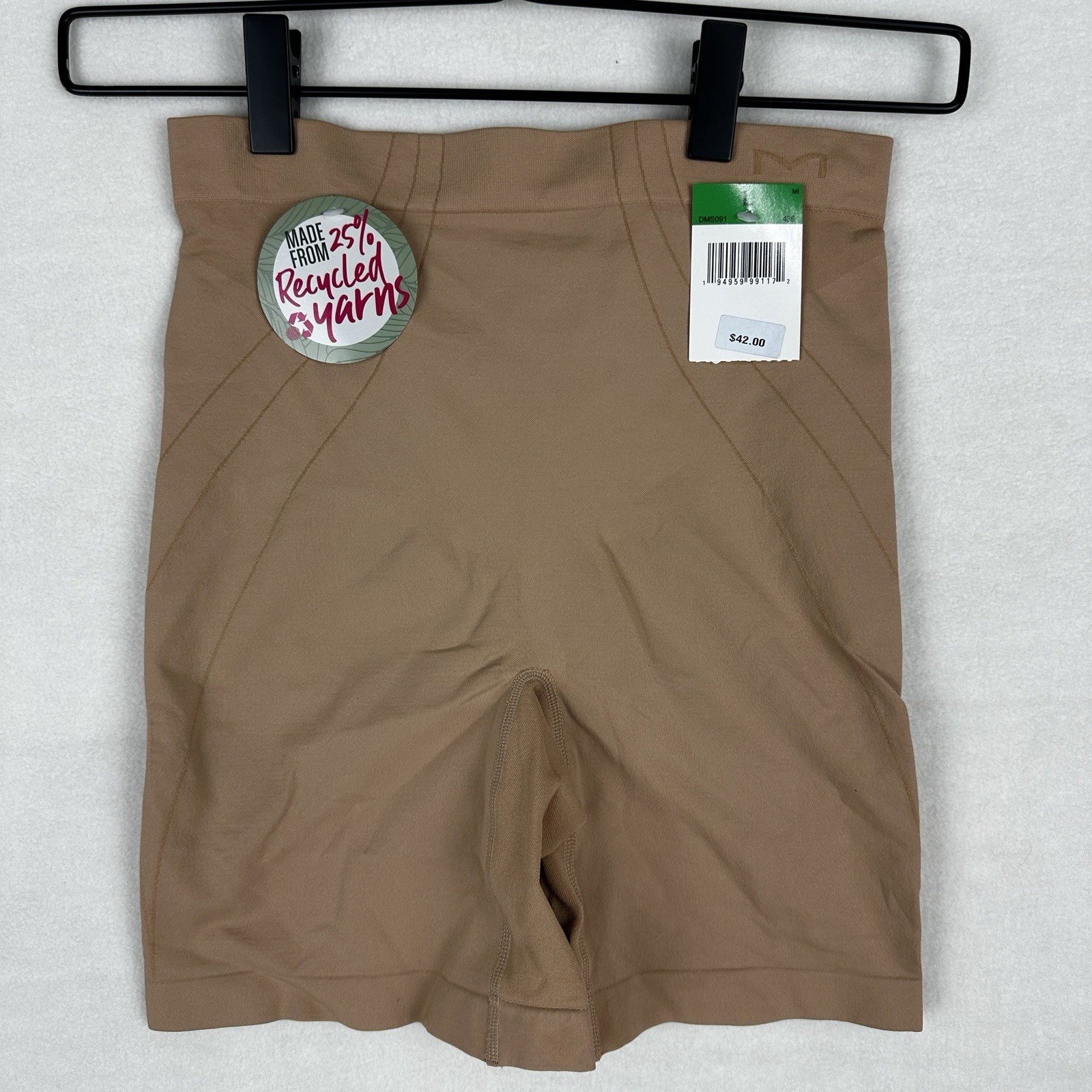 Maidenform Size Large Bottom Shorts Shapewear Firm Control DMS091 Beige