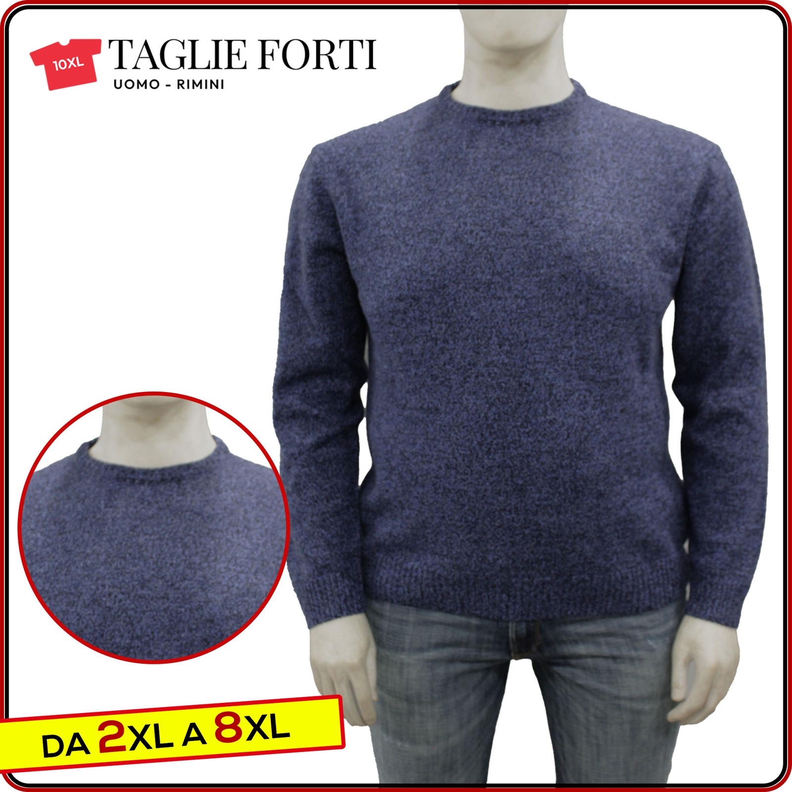 MEN’S PLUS SIZE sweater winter sweater from 2 XL to 10 XL Maxfort
