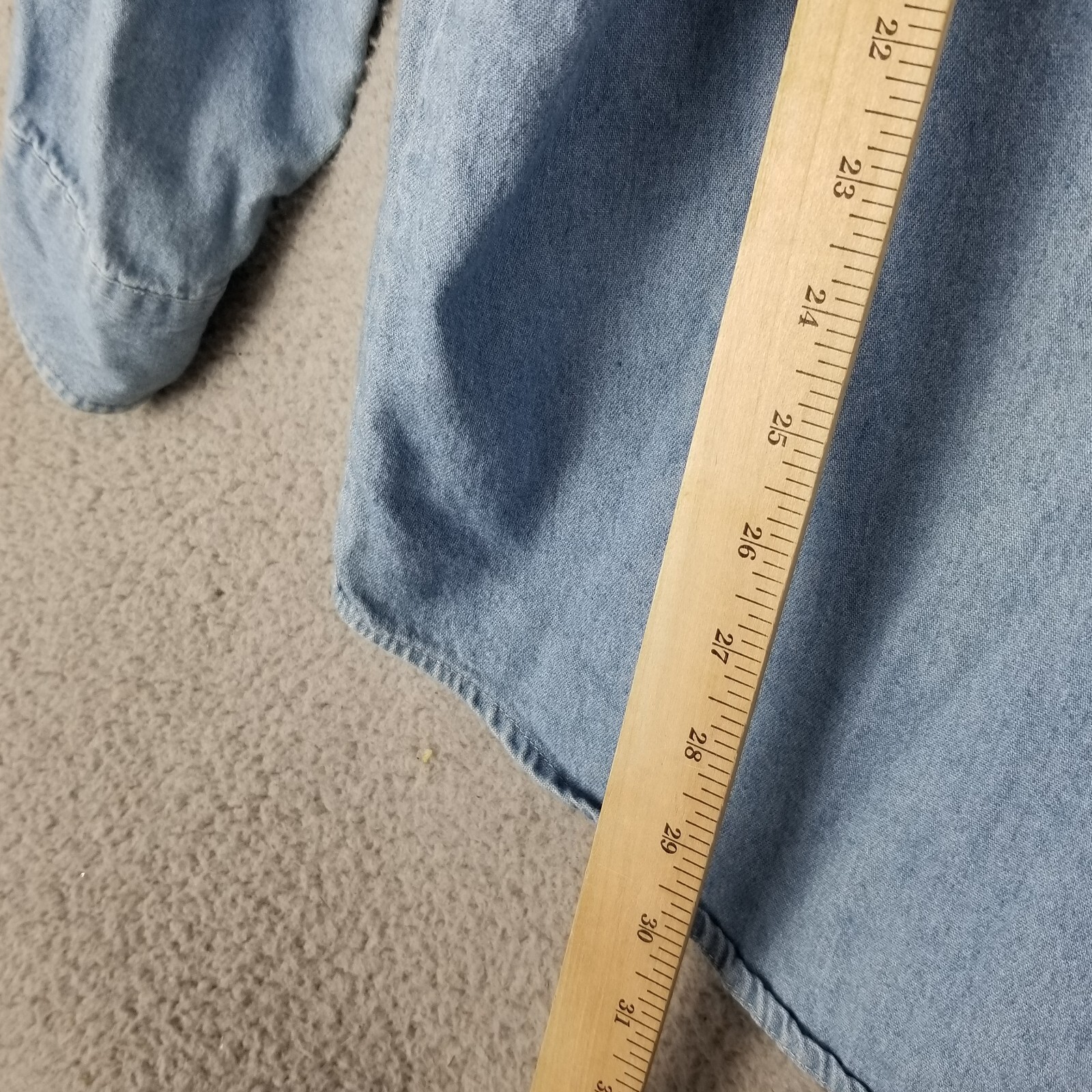 Blue Generation Denim Shirt Men 3XL Christenson Electric Portland PDX Workwear