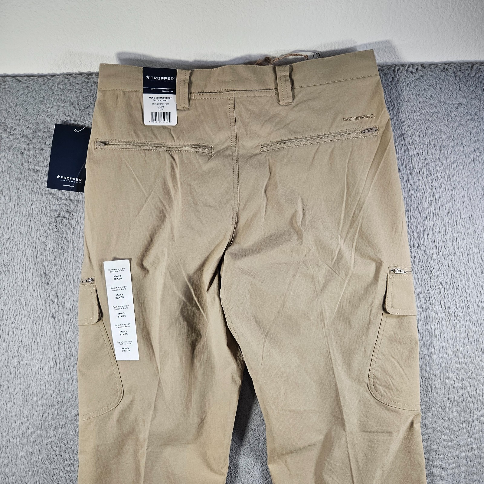 NEW Propper Tactical Cargo Utility Pants Men 32 x 36 Khaki Lightweight USF50