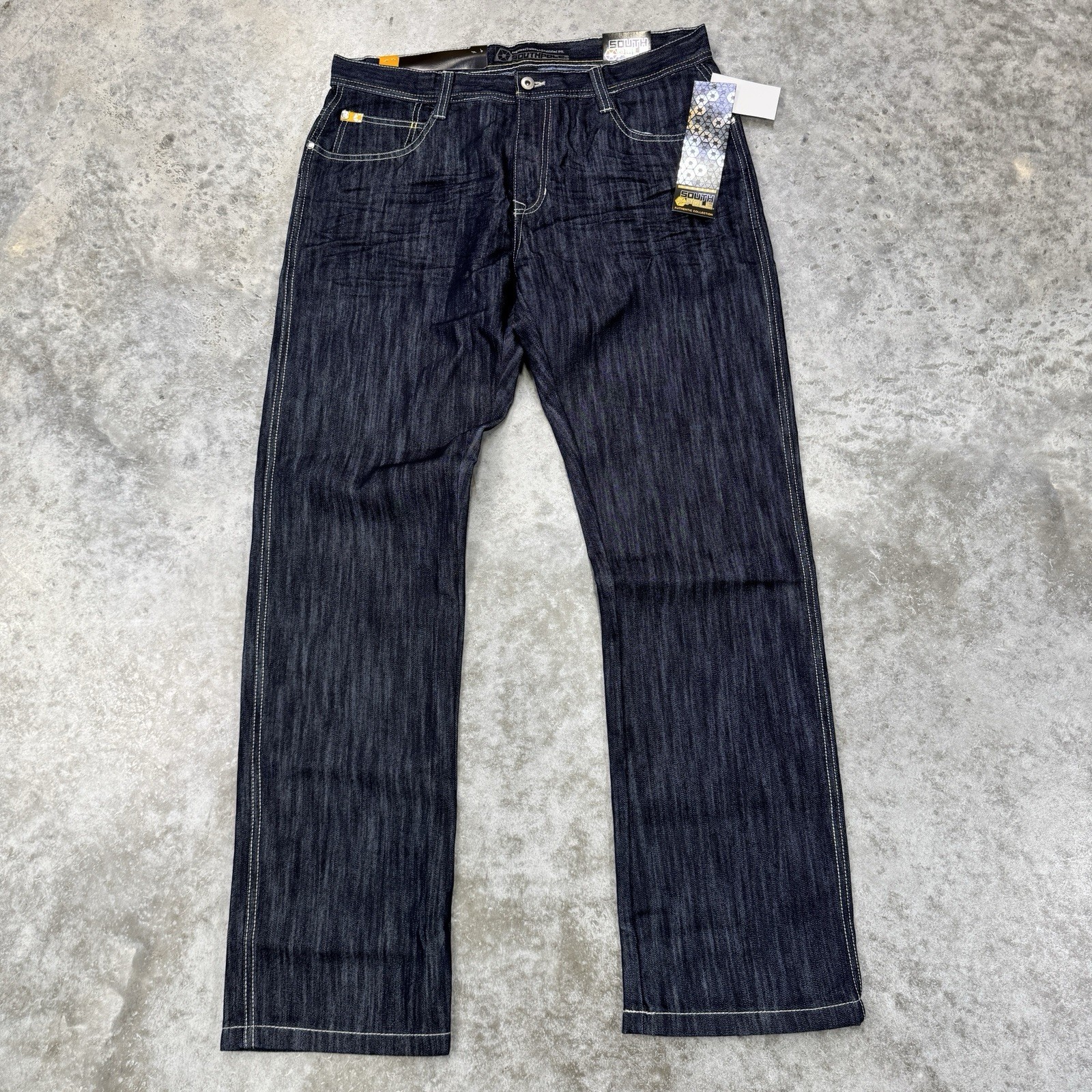 Southpole Jeans mens 36 x 34 y2k baggy hip hop deadstock Indigo skater NWT 90s