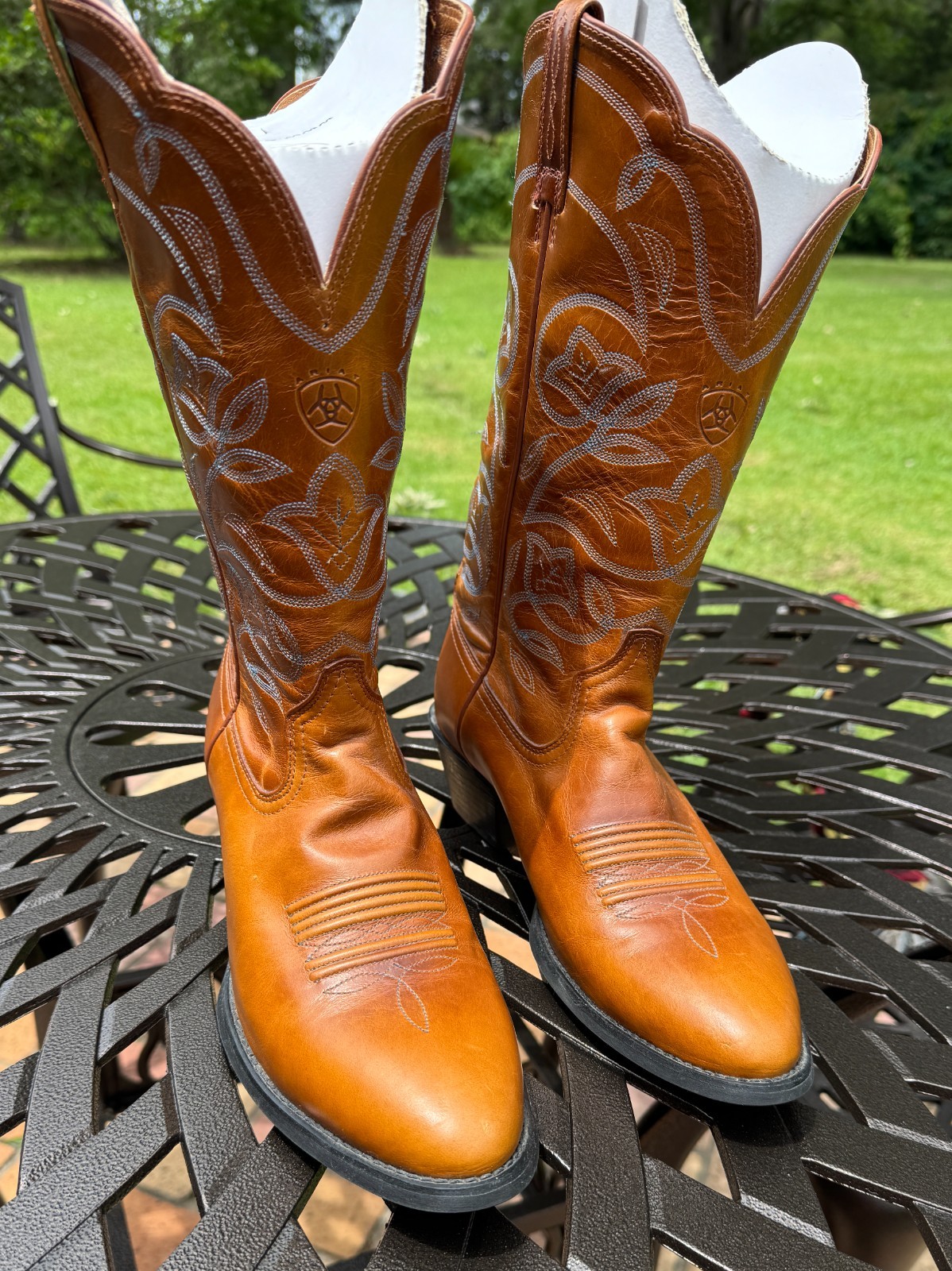 Womens Tan Leather Ariat Boots