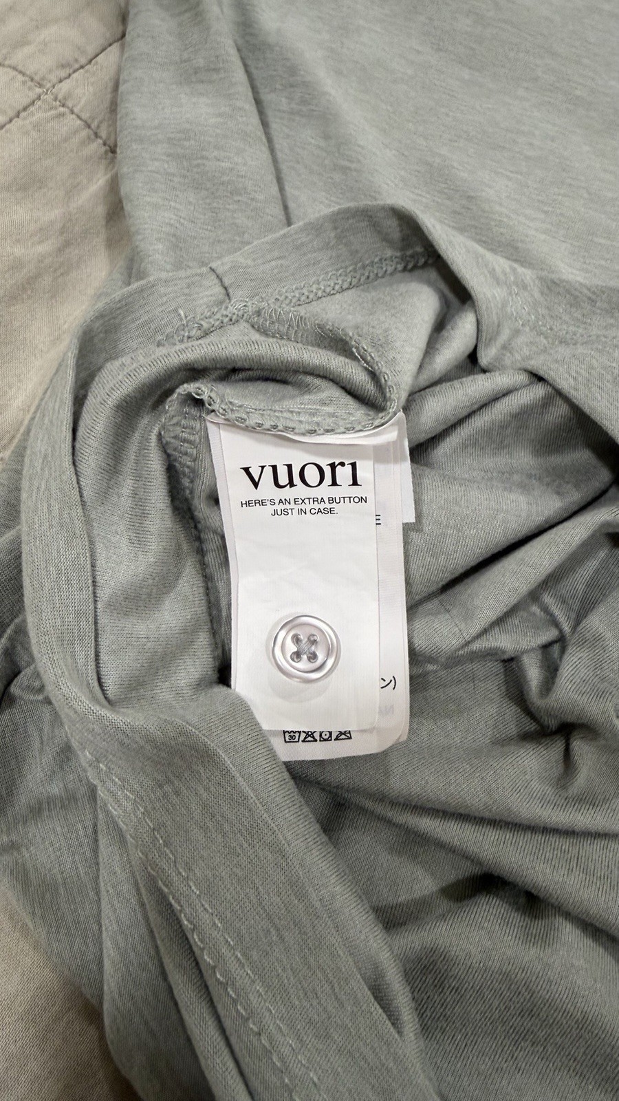 Vuori Strato Tech Polo – Men’s Large – Light Sage Green Heather