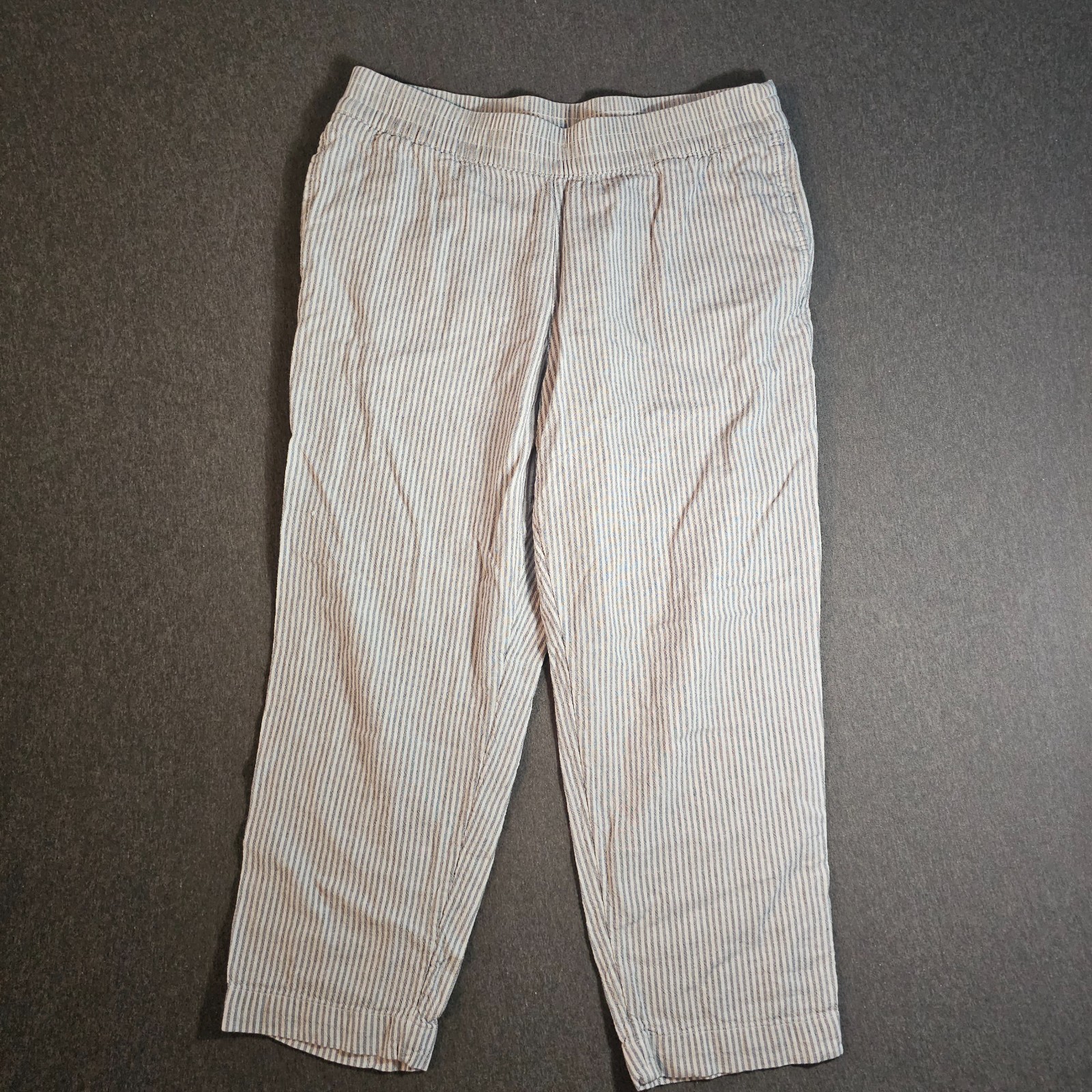 Old Navy High Waisted Linen Blend Straight Leg Pants Women’s Large
