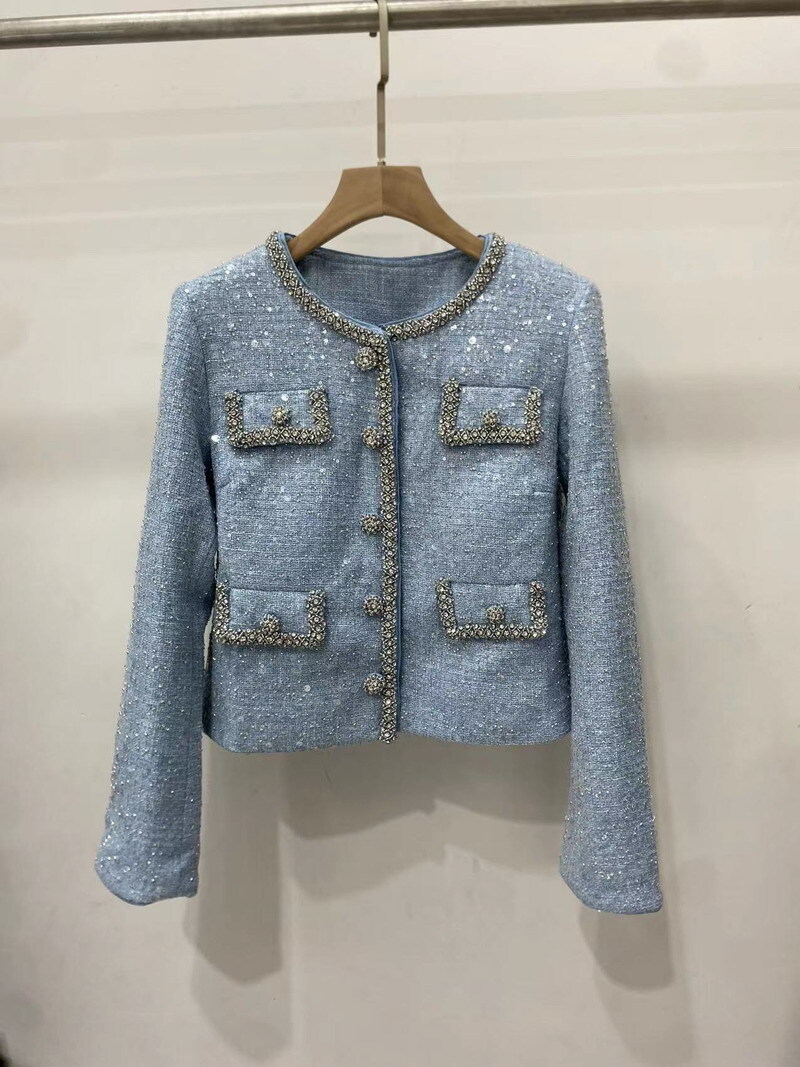 Self-Portrait Women’s glisten sequin Tweed coat + dress + skirt