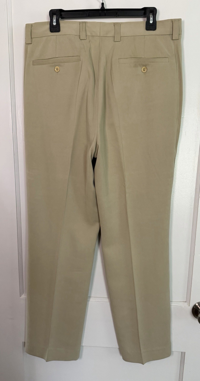 Tommy Bahama Relax 100% Silk Pants Mens Size 35×32 Beige Excellent